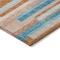 Homeroots 3' X 5' Orange Teal Blue And Salmon Striped Washable Indoor Outdoor Area Rug 613308 - alternate 5