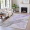Homeroots 5' X 8' Lavender And Gray Abstract Washable Indoor Outdoor Area Rug 631834 - alternate 4