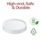 Smarty Had A Party 12 in White Round Plastic Trays, 25PK 9922WH-CASE - alternate 3