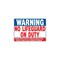 Hy-Ko "Warning No Lifeguard On Duty" Sign, Plastic, 20 X 28" 20401 - alternate 2