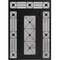 Vdomdoors Aluminum Door Iron 1655 Black Entry Steel Metal Classic Painted 60 x 94 (12+36+12 x 80+14)-Left Ins IRON1655EXD-BLK-W12+36+12xH80+14-LH-I - alternate 3
