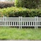 Gardenised Garden Gate Patio Picket Fence Flower Bed Border White Vinyl Edging, Set Of 8 QI003741.WL.8 - alternate 4