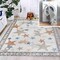 Jonathan Y Star Gazer Geometric Machine-Washable Ivory/Blue/Orange 3 ft. x 5 ft. Area Rug KDW100A-3 - alternate 1