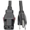 Eaton Tripp Lite Series Computer Power Cord, NEMA 5-15P to Locking C13 - Heavy-Duty, 15A, 125V, 14 P007-L06 - alternate 1