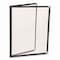 Excello Global Products Menu Holder For 8.5 x 11 Menus, Portrait Orientation 4-View, 9.6 x 11.9, Clear/Black/Silver SPLS-MENU4-1PK - alternate 1