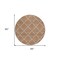Homeroots 8' Brown Copper And Beige Round Geometric Washable Indoor Outdoor Area Rug 594739 - alternate 4