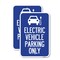 Signmission Electric Vehicle Parking Only With Graphic 1, 18'' X 24'' 2 Signs, Heavy Gauge Aluminum, 2PK A-1824-2PACK-24115 - alternate 1