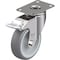 Blickle Swivel Plate Caster, TPR, 4", Brake LKPXA-TPA 101G-12-FI - alternate 1