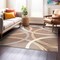 World Rug Gallery Modern Wavy Circles Design Area Rug 6 ft 6 in x 6 ft 6 in Square Brown 377BROWN6SQ - alternate 6