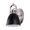 Jonathan Y Phineas 7" 1-Light Adjustable Farmhouse Bohemian Iron LED Vanity Light, Black/Nickel JYL1114A - alternate 3