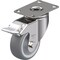 Blickle Swivel Plate Caster, TPR, 3-1/8", Brake LKPXA-TPA 80G-12-FI - alternate 1