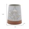 Homeroots Set of Two Brown And Gray Porcelain 1 Ounce Two Toned Pot Planters 634281 - alternate 1