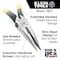 Klein Tools 6 5/8 in D203 Needle Nose Plier, Side Cutter Plastic Dipped Handle D203-6 - alternate 2