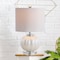 Jonathan Y Pearl 17.5" Glass/Crystal LED Table Lamp, White/Chrome JYL2076A - alternate 6