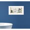Homeroots Country Bath 1 White Framed Print Bathroom Wall Art 405296 - alternate 3