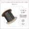 Laureola Industries 1/16 in.-3/32 in. Vinyl Coated Brown Galvanized Cable 7x7 Strand Aircraft Cable Wire Rope, 100 ft ZAG116332-77-GPBR-100 - alternate 1