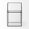 Homeroots 10" Black And Clear Glass And Metal Box 392582 - alternate 6