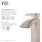 Vigo Duris Single Handle Single-Hole Bathroom Vessel Faucet in Brushed Nickel VG03007BN - alternate 5
