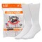 Railroad Sock King Size Crew Socks - White, 6PK 6070K - alternate 1