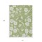 Homeroots 10' X 14' Artichoke Green And Ivory Floral Washable Indoor Outdoor Area Rug 599855 - alternate 4