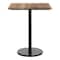 Flash Furniture Commercial 36" SQ Natural HPL Tabletop with Black Bar Height RD Base ST-SQ36-NAT-TR24B-GG - alternate 4