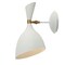 Jonathan Y Josef 10" Iron Retro LED Wall Sconce, White JYL9066B - alternate 1