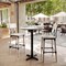 Flash Furniture 31.25" Round Tabletop, Seamless Surface Technology, White Faux Marble, 22x22 Black Bar Height X-Base ST-RD31-WHMAR-T2222B-GG - alternate 5