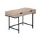 Homeroots 47" Taupe and Black Wood and Metal H-Shape Computer Desk With Two Drawers 489875 - alternate 6