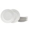Gibson Home Noble Court 7.5 inch Dessert Plate Set in White, 12PK 108046.01 - alternate 1