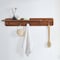 Alaterre Furniture Calais Coat Hook, Warm Chestnut ANCA2970 - alternate 12