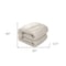 Homeroots Beige Queen Polyester 180 Thread Count Washable Down Comforter Set 528955 - alternate 5