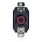 Leviton Flanged Locking Receptacle, L22-30R, 30 A, 277/480V AC, Three Phase, 4 Pole, Flush Mount, Black 2820 - alternate 1