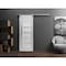 Sartodoors Sturdy Barn Door Grey 28x96 Solid Core Modern Interior QUADRO4088BD-S-OAK-2896 - alternate 1