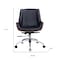 Homeroots Black Rosewood and Silver Adjustable Height Swivel Rolling Conference Office Chair 645617 - alternate 7