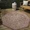 Jonathan Y Malta Bohemian Medallion Textured Weave Red/Taupe 5 ft Octagon Indoor/Outdoor Area Rug SMB104A-5TGN - alternate 1