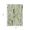 Homeroots 10' X 14' Green And Gray Striped Washable Indoor Outdoor Area Rug 615523 - alternate 6