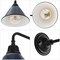 Jonathan Y Croydon 9.7 in. 1-Light Farmhouse Industrial Iron LED Gooseneck Arm Outdoor Sconce, Navy JYL7612C - alternate 5