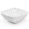 Meritage Modern Prestige 9 Inch Square Dolomite Basket Serving Bowl in White 109304.01 - alternate 4
