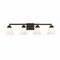 Jonathan Y Staunton 33" 4-Light Farmhouse Cottage Metal LED Vanity Light w/Frosted Glass Shades, Oil Rubbed Bron JYL7525A - alternate 1