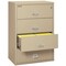 Fireking 31-15/16" W 4 Drawer Fire-Resistant Lateral File Cabinet, Parchment, Letter/Legal 4-3822-CPA - alternate 2