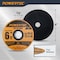 Powertec 6" Metal Cut Off Wheels, Iridium-Coated Aluminum Oxide 60 Grit, 1/16" Thick with 7/8" Arbor, 50PK 14021-P2 - alternate 5