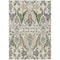Homeroots 3' X 5' Ivory Green And Brown Floral Washable Indoor Outdoor Area Rug 605283 - alternate 3