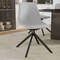 Leisuremod Markley Modern Leather Swival Dining Chair With Metal Legs in Light Grey MSCBL-18-LGR - alternate 7