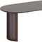Homeroots 67" Walnut Solid Wood Oval Dining Table 721145 - alternate 2