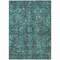 Homeroots 3' X 5' Turquoise Oriental Washable Non Skid Indoor Outdoor Area Rug 563847 - alternate 6