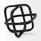 Homeroots Black Metal Cube Shaped Link Sculpture 392462 - alternate 5
