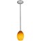 Access Lighting Brandy FireBird, Pendant, Brushed Steel Finish, Amber Firebird Glass 28023-1R-BS/AMBFB - alternate 4