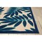 Homeroots 5' X 8' Navy Blue And Ivory Palm Leaf Indoor Outdoor Area Rug 546665 - alternate 4