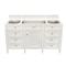 James Martin Vanities Brittany 60" Single Vanity in Bright White, w/ 3 CM Siberian Silestone Top 655-V60S-BW-3SFR - alternate 5