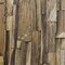 Homeroots Brown 3D Embossed Geometric Teak Reclaimed Wood Decorative Wall Panels 617483 - alternate 5